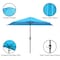 Pure Garden 9ft Half Umbrella with Base, Brilliant Blue 50-LG1037B - alternate 5